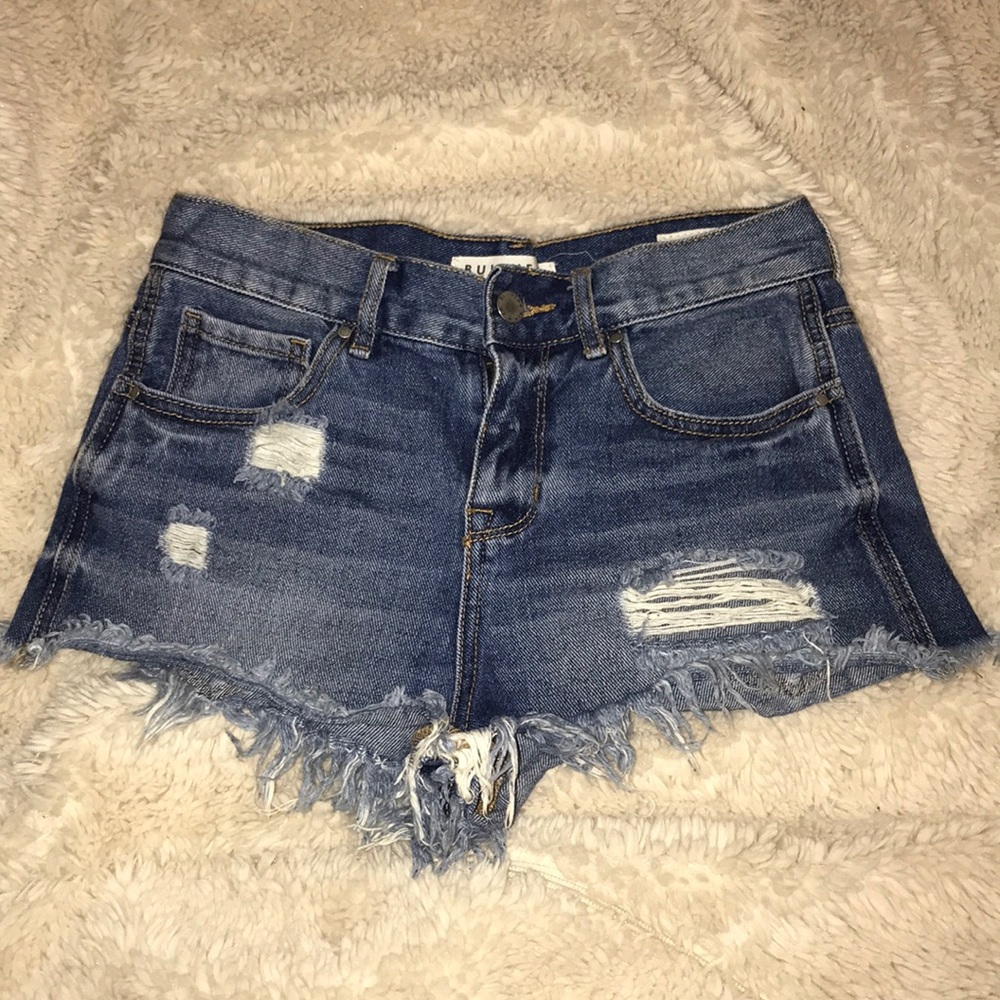 Bullhead High-Rise Denim Shorts